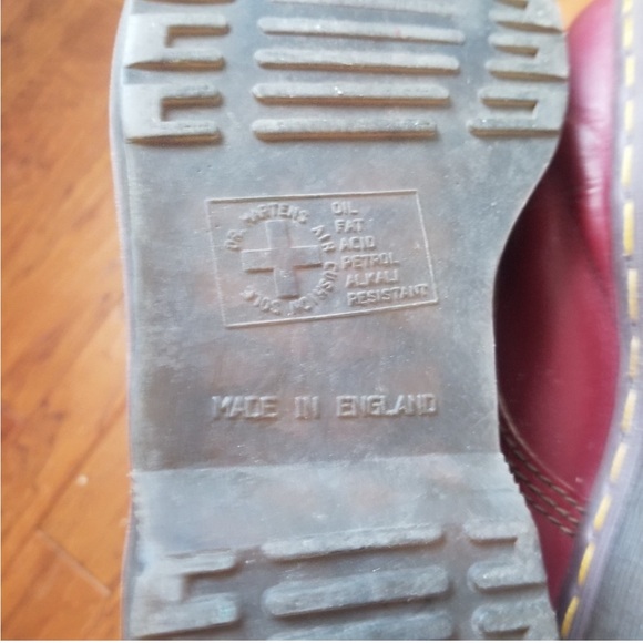 RARE DR MARTENS 1460 Vintage Made In England Boots 8-eye - Picture 7 of 8